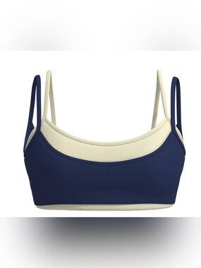 Liaison The Label BRAND NEW SOLD OUT butter yellow & navy leggings & sports bra